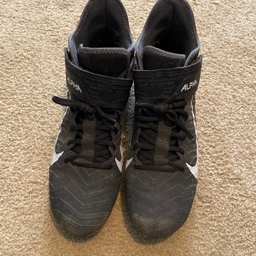 Alpha Menace Pro 2 Football Cleats Black White Men's Size 11 used good condition